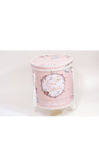 Trusou de botez pentru fetite rustic, inspirat din natura, Doamna Castor 12